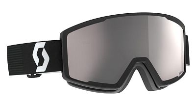 Превью Горнолыжная маска уменьшенного размера Маска горнолыжная SCOTT Factor Pro Mineral Black White/Silver Chrome (283567-7641313)